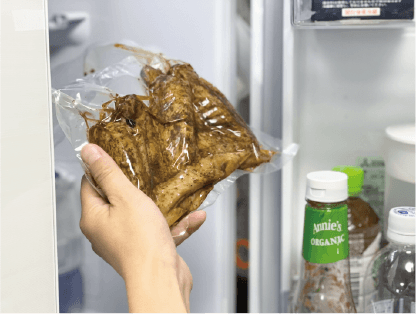 食べたい分だけお皿に盛り、 600W のレンジで 3 分加熱